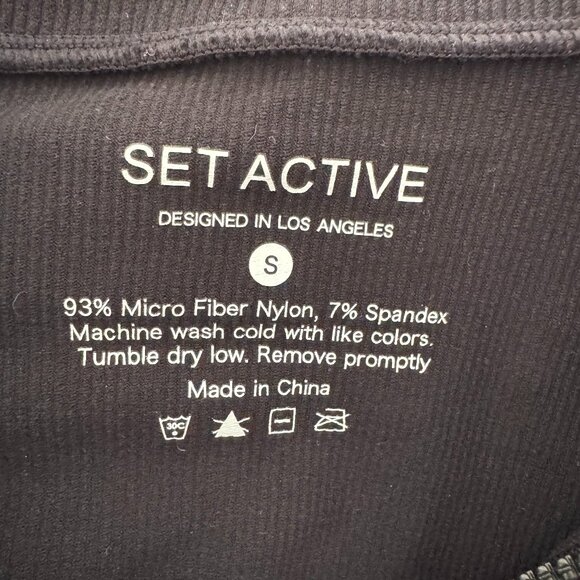 SET Active Sculptflex Sculpt Zip Up Jacket, Onyx black color, size women's small - Picture 3 of 3